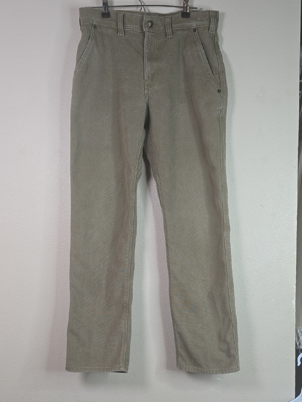 Patagonia Iron Forge Hemp 5 Pockets Men's Straight-Leg Pants in Olive Green 31